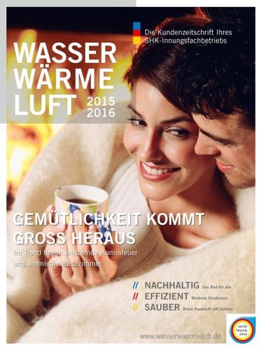 Titelbild zum News-Artikel SHK-Kundenzeitschrift "WasserWärmeLuft" 2015/2016